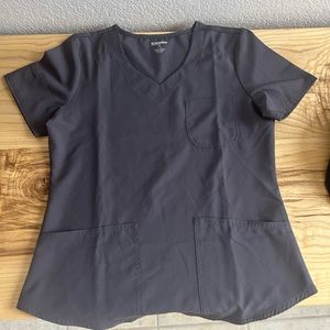Grey Scrub Star Top